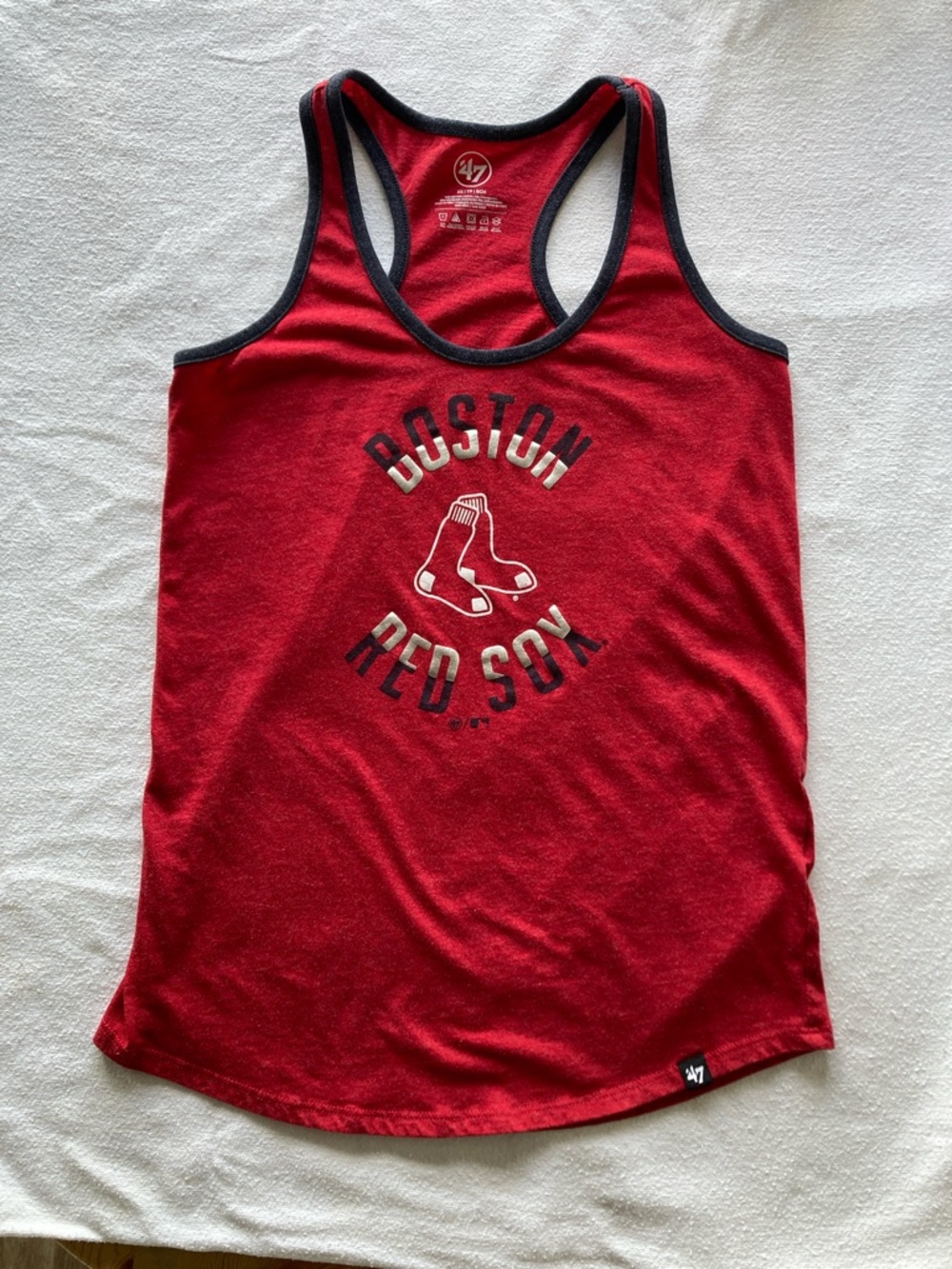 '47 Brand Boston Red Sox Red Tank Racerback with Black Trim